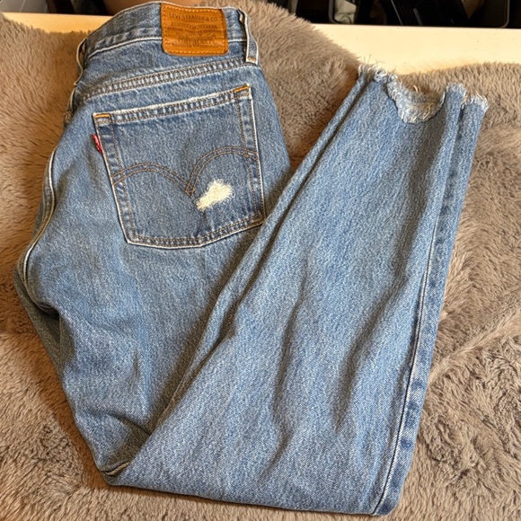 Levi's Denim - Levi's Light Blue Wedgie Straight Leg Jeans